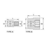 Toptul 12 Point CR-V Socket 1/4in Dr. x 10mm x 25mm