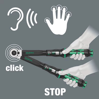 Wera Click-Torque C2 Torque Wrench Push 20-100Nm 075625