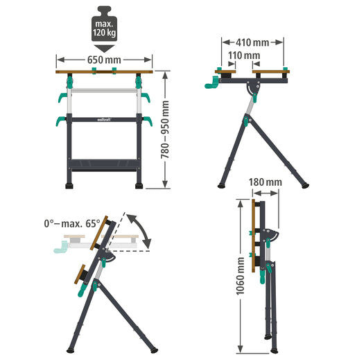 Wolfcraft MASTER 650 ERGO Clamping and Working Table *COMING SOON*