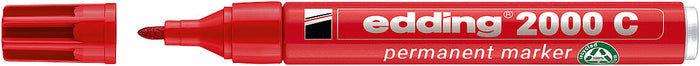 edding e-2000C Permanent Marker, Red