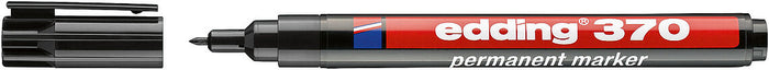 edding e-370 Permanent Marker, Black
