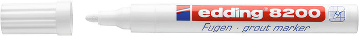 edding e-8200/1  Grout Marker, White