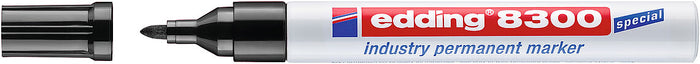 edding e-8300 Industry Permanent Marker, Black