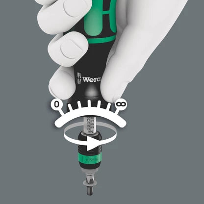 Wera Series 7400 Adjustable Torque Screwdriver 2.5-11.5 in-lbs 074710