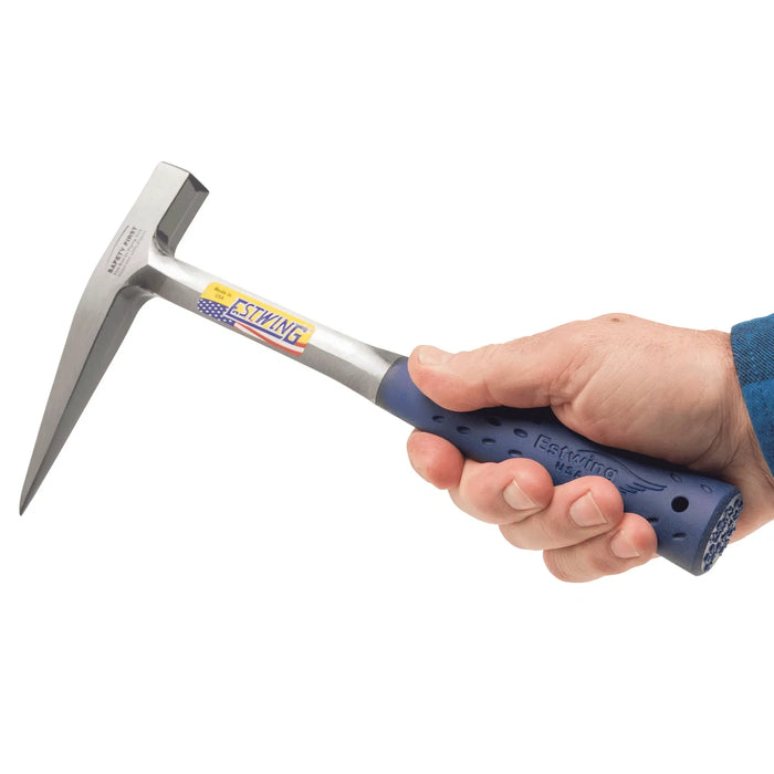 Estwing 13 Oz Lightweight Rock Pick Pointed Tip Milled Face Nylon - Vinyl Grip
