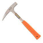 Estwing 22 Oz Rock Pick Pointed Tip with Orange Shock Reduction Grip