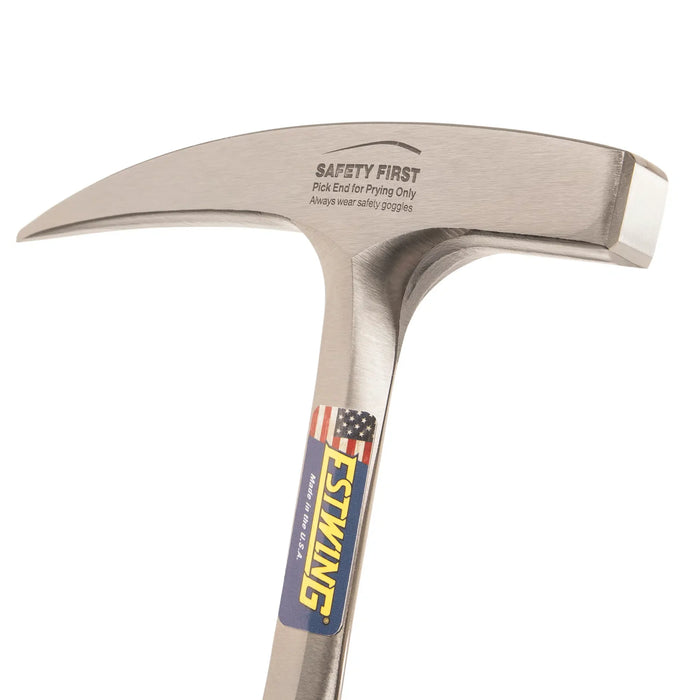 Estwing 22 Oz Rock Pick Pointed Tip with Orange Shock Reduction Grip