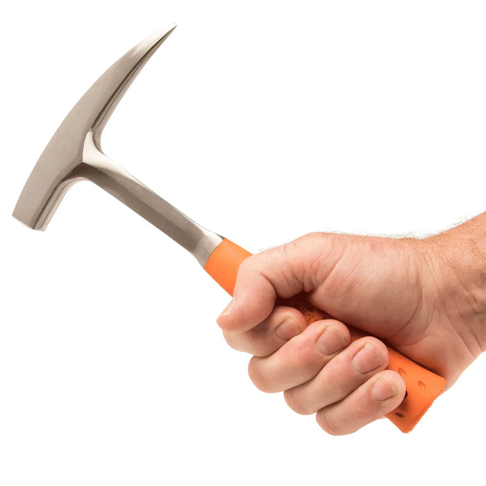 Estwing 22 Oz Rock Pick Pointed Tip with Orange Shock Reduction Grip