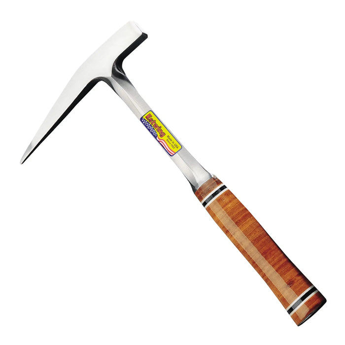 Estwing 13 Oz Lightweight Leather Grip Rock Pick (German Pattern - Leather)