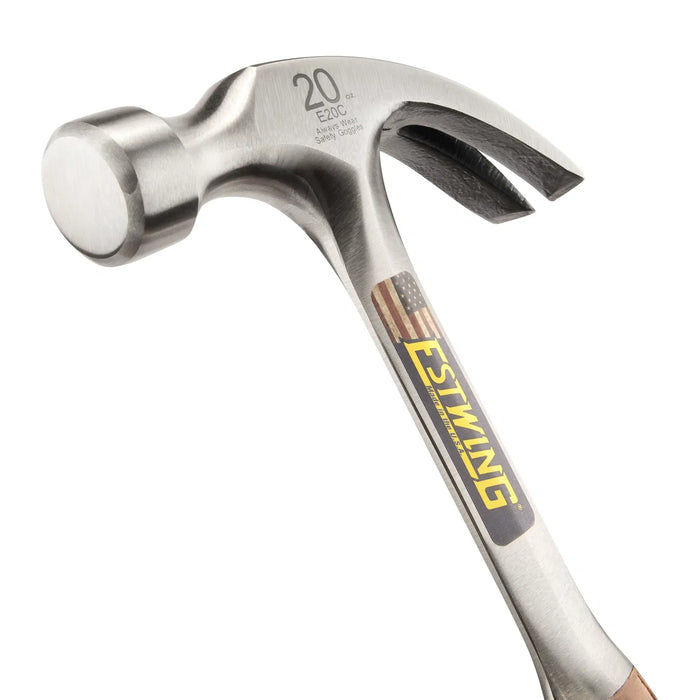 Estwing 20 Oz Curve Claw Hammer With Leather Grip