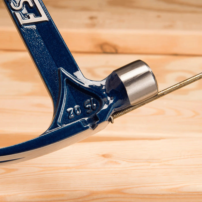 Estwing 19 Oz Blue Vinyl Gripped Ultra Framing Hammer With Milled Face