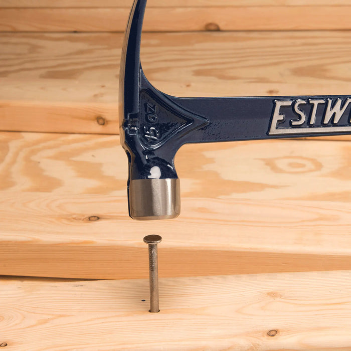 Estwing 19 Oz Blue Vinyl Gripped Ultra Framing Hammer With Milled Face