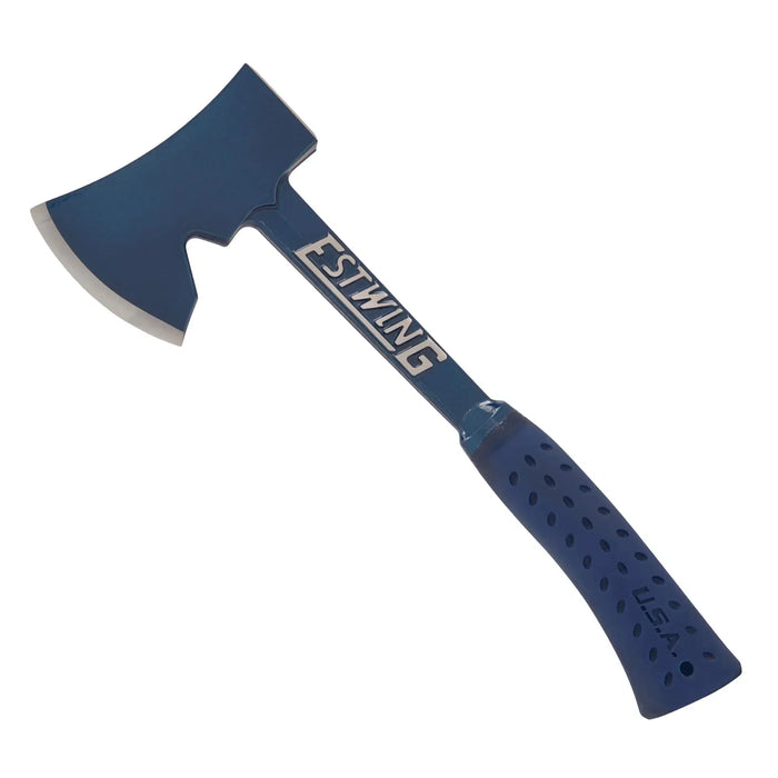 Estwing 15in Camper's Axe with Tent Stake Puller (Blue)