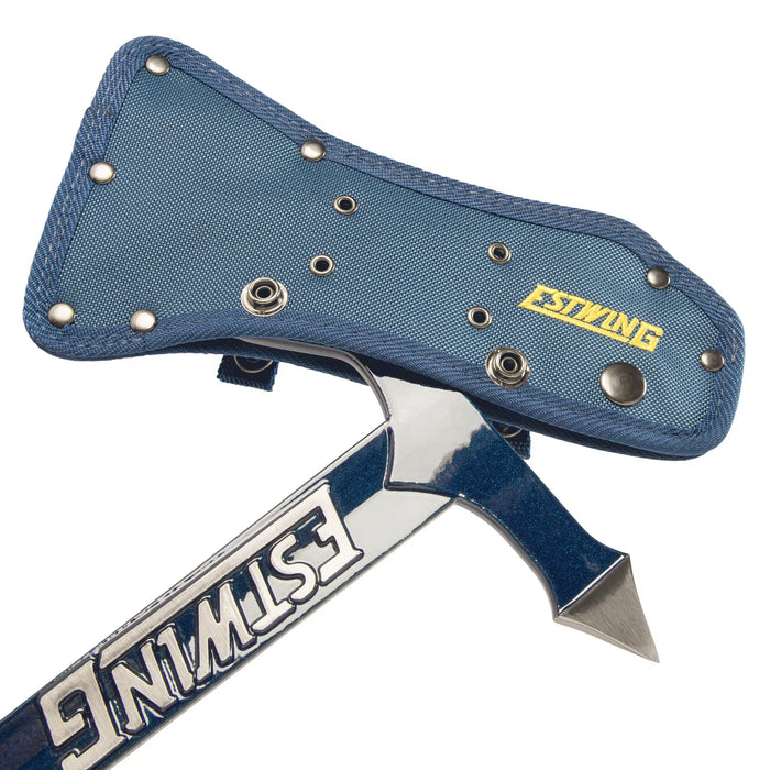 Estwing Black Eagle Tomahawk Axe with Blue Shock Reduction Grip