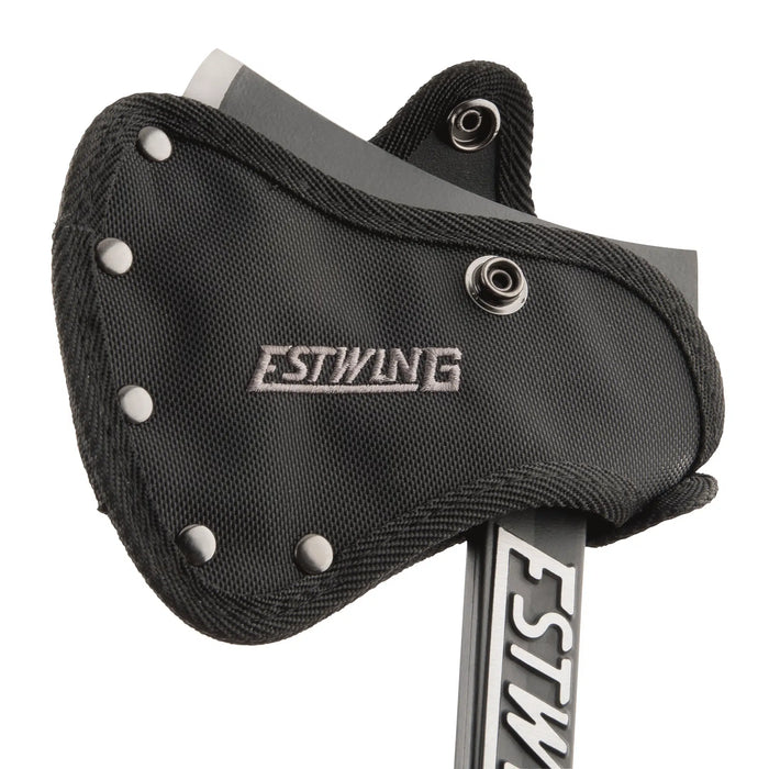 Estwing 15in Camper's Axe with Tent Stake Puller - Orange
