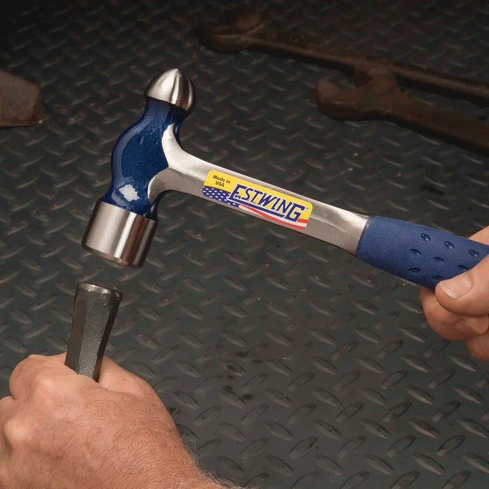 Estwing 32 Oz Ball Peen Hammer with Blue Shock Reduction Grip