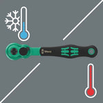 Wera 8100 SA 13 Zyklop Comfort Ratchet Set wth Reversing Lever 1/4
