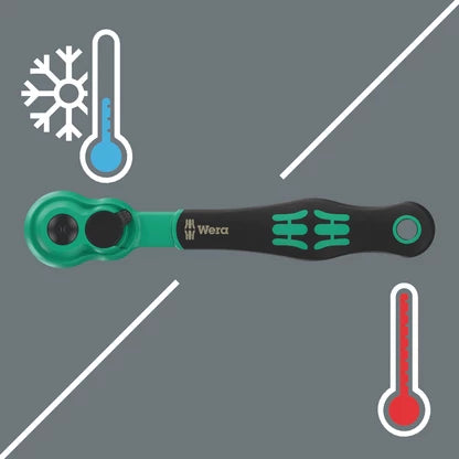 Wera 8010 A Zyklop Comfort Ratchet with Reversing Lever 1/4