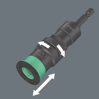Wera 881/4/1 SB Bit Holder with Variable Screw Depth Limitation 130002