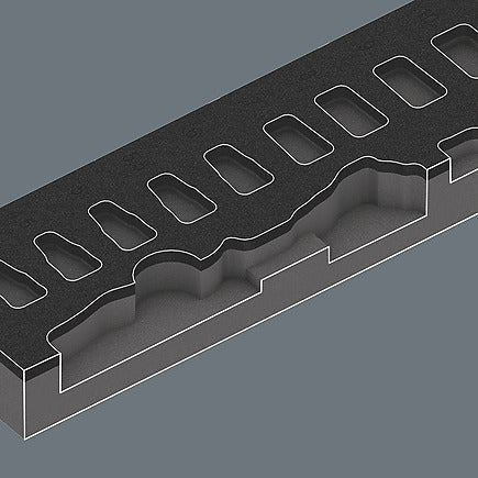 Wera 9720 Foam Insert 8000 A Zyklop 1/4