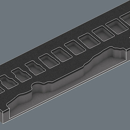 Wera 9722 Foam Insert 8000 C Zyklop 1/2