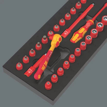 Wera 9727 Foam Insert 8007 A VDE Zyklop VDE Ratchet Set 1, 1/4