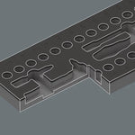 Wera 9827 Foam Insert 8007 A VDE Zyklop VDE Ratchet Set 1 1/4