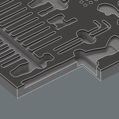 Wera 9853 Foam Insert Kraftform Kompakt Maintenance Set 1 (Empty) 137353