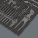 Wera 9853 Foam Insert Kraftform Kompakt Maintenance Set 1 (Empty) 137353