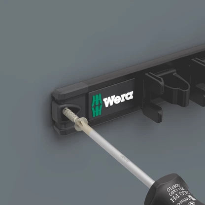 Wera 9611 Magnetic Rail for up to 9 Kraftform Screwdrivers 30 x 400mm (No Tools) 136414