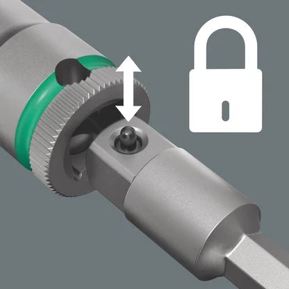 Wera 870/4 Tool Shaft for Manual Nutsetter Inserts with Ball 1/4