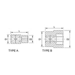 Toptul 6 Point CR-V Socket 1/2in Dr. x 8mm x 38mm