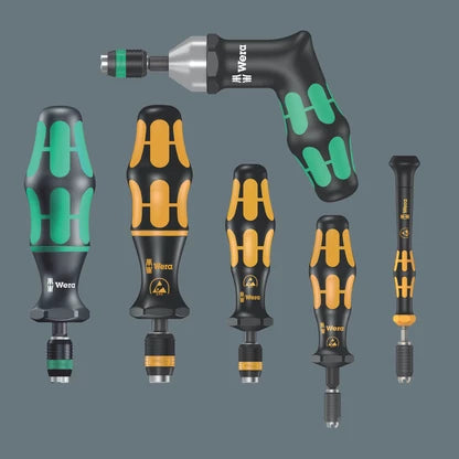 Wera Series 7400 ESD Pre-Set Torque Screwdriver Halfmoon Drive 0.10 Nm 074826
