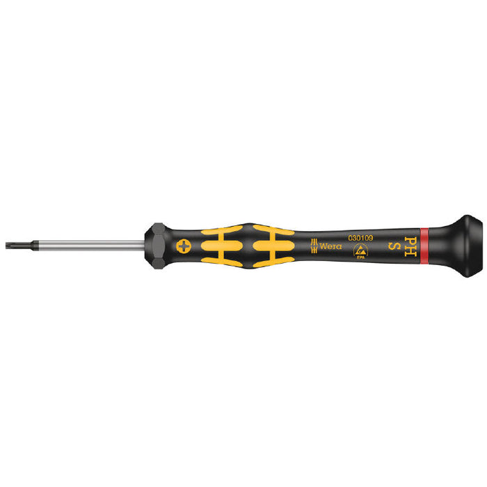 Wera 1550 PH S ESD Kraftform Phillips Precision Screwdriver PH #1 (Small) x40mm 030109