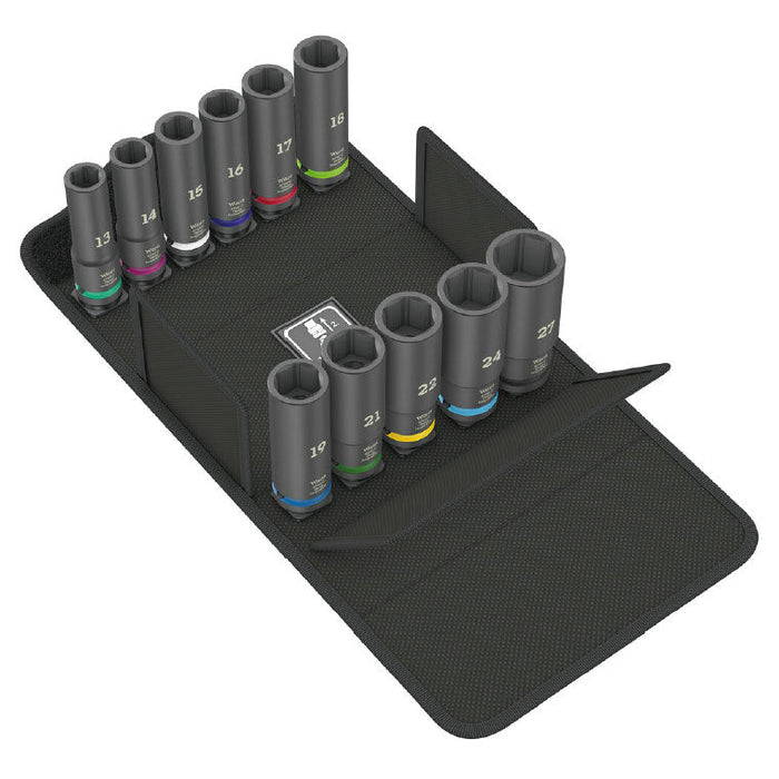 Wera 8790 C Impaktor Deep Socket Set 1, 11 Pce