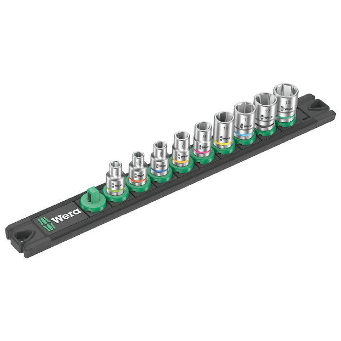 Wera Magnetic Socket Rail A 4 Zyklop Socket Set 1/4