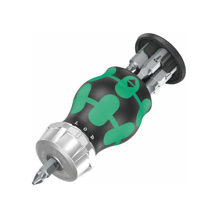 Wera Kraftform Kompakt Stubby Magazine RA 4 Bit Holding Screwdriver 008886