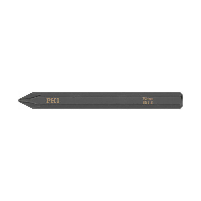 Wera 851 S Phillips Bit for Impact Screwdriver PH1 x 70mm