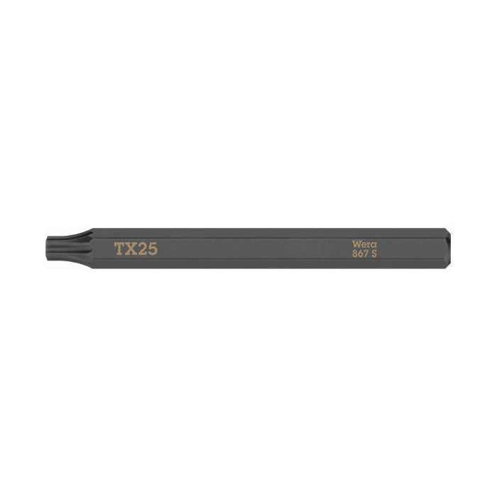 Wera 867 S Torx Bit for Impact Screwdriver TX25 x 70 mm