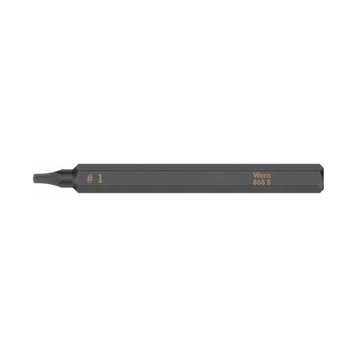 Wera 868 S Square Bit for Impact Screwdrivers #1 x 70 mm