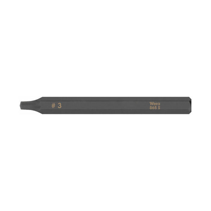 Wera 868 S Square Bit for Impact Screwdrivers # 3 x 70 mm