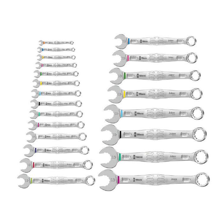 Wera 6003 Joker 22 Set 1 Combination Spanner Set 22 Piece 020232