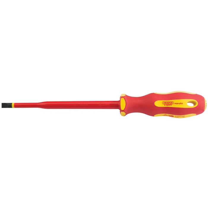 Draper Tools Ergo Plus® Slimline Plain Slot VDE Screwdriver (6.5mm x 150mm)