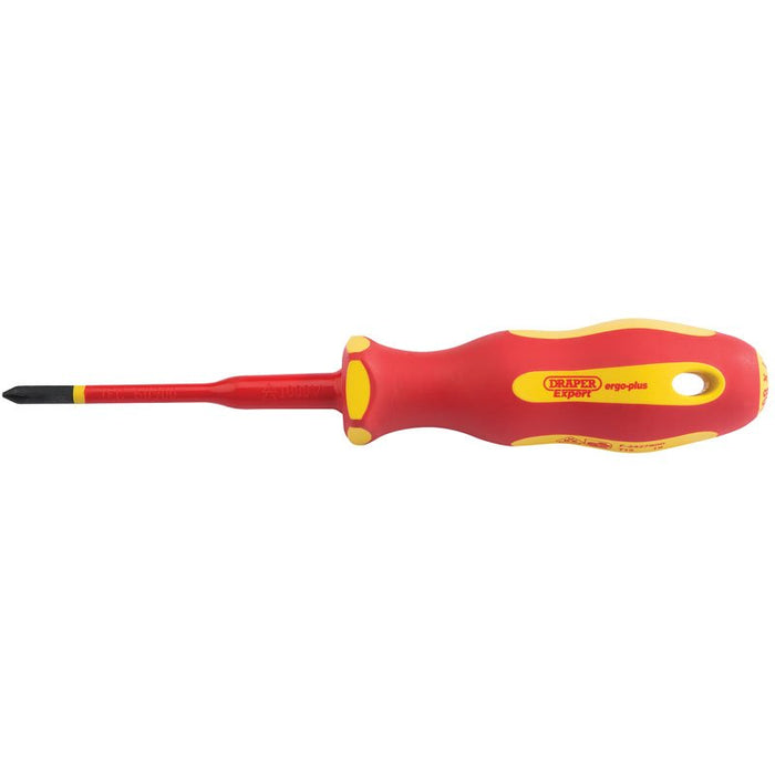 Draper Tools Ergo Plus® Slimline Cross Slot VDE Screwdriver (No:2 x 100mm)