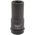 Draper Tools Expert 22mm 3/4 Square Drive Hi-Torq® 6 Point Deep Impact Socket