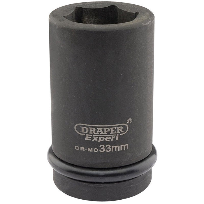 Draper Tools Expert 33mm 1 Square Drive Hi-Torq® 6 Point Deep Impact Socket