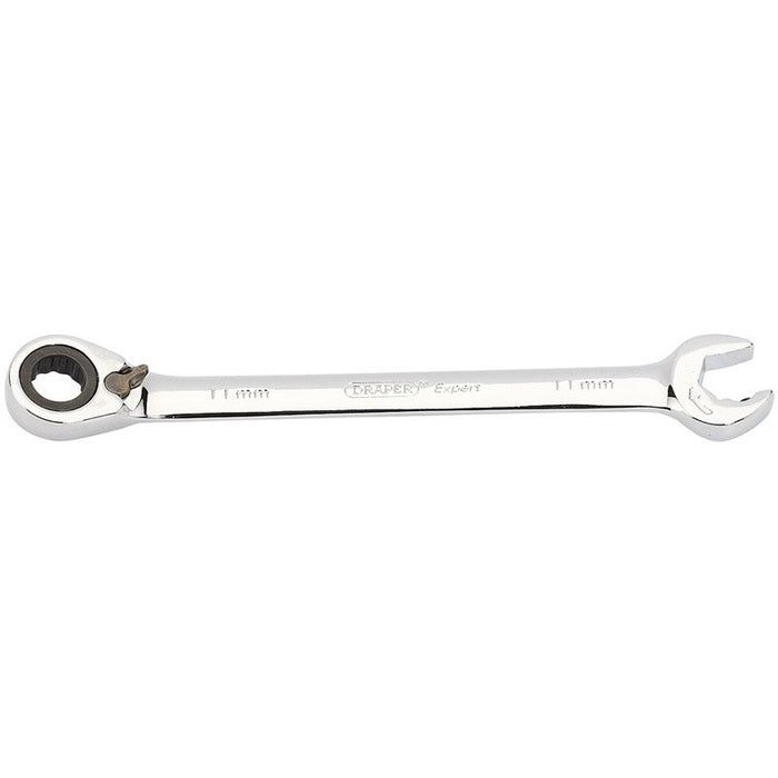 Draper Tools Expert 11mm Draper Expert Hi-Torq® Metric Reversible Double Ratcheting Combination Spanner