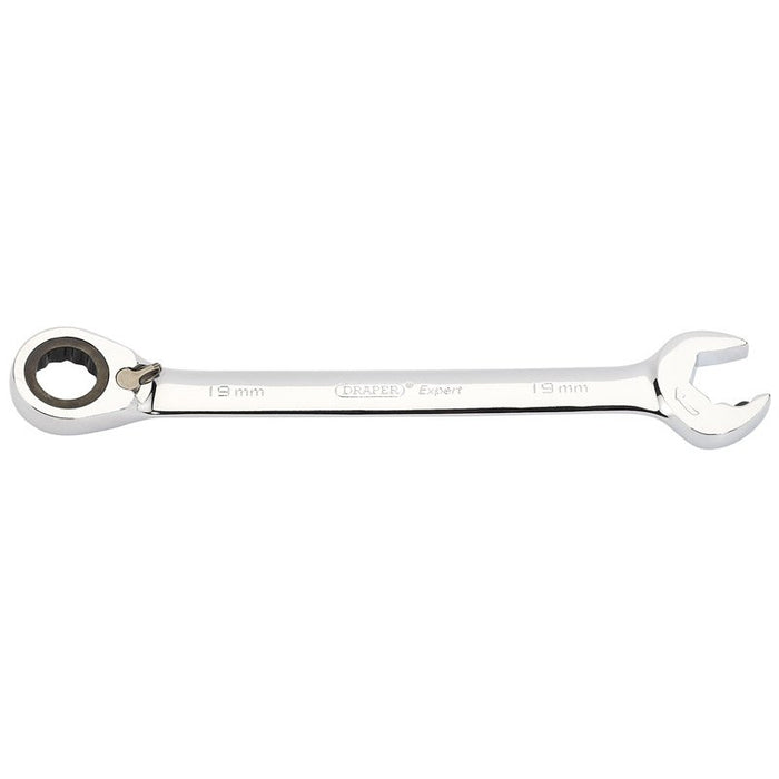 Draper Expert 19mm Draper Expert Hi-Torq® Metric Reversible Ratcheting Open End/Combination Spanner 06851