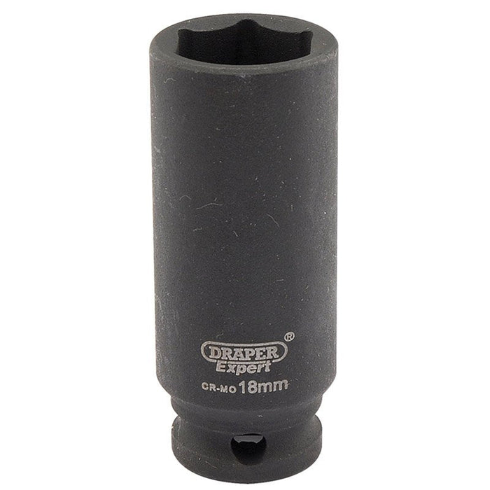 Draper Tools Expert 18mm 3/8 Square Drive Hi-Torq® 6 Point Deep Impact Socket