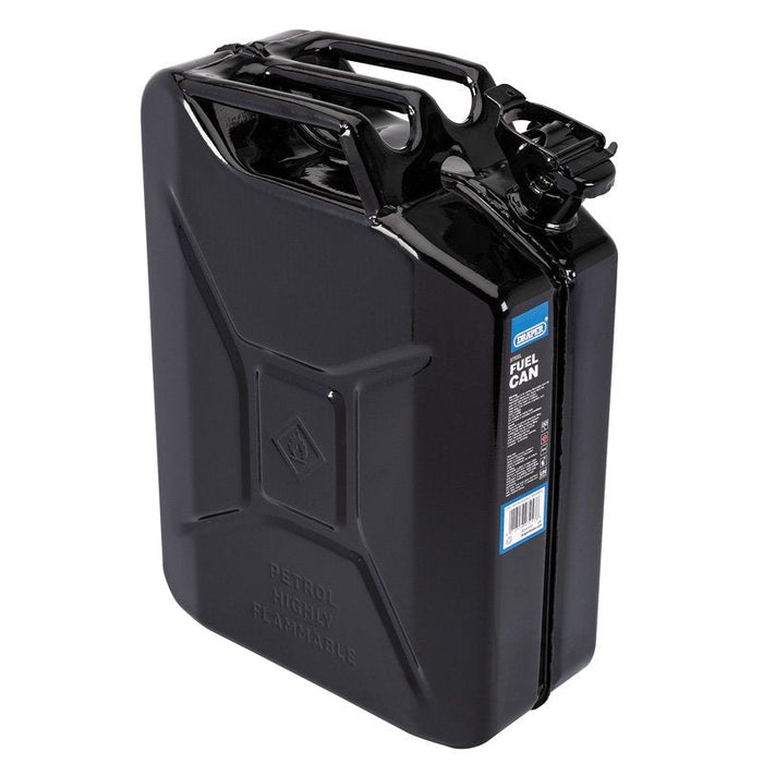 Draper Tools 20L Steel Fuel Can (Black)